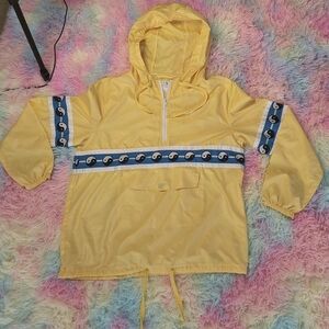 Empyre Yellow and Blue Windbreaker Hooded Jacket
